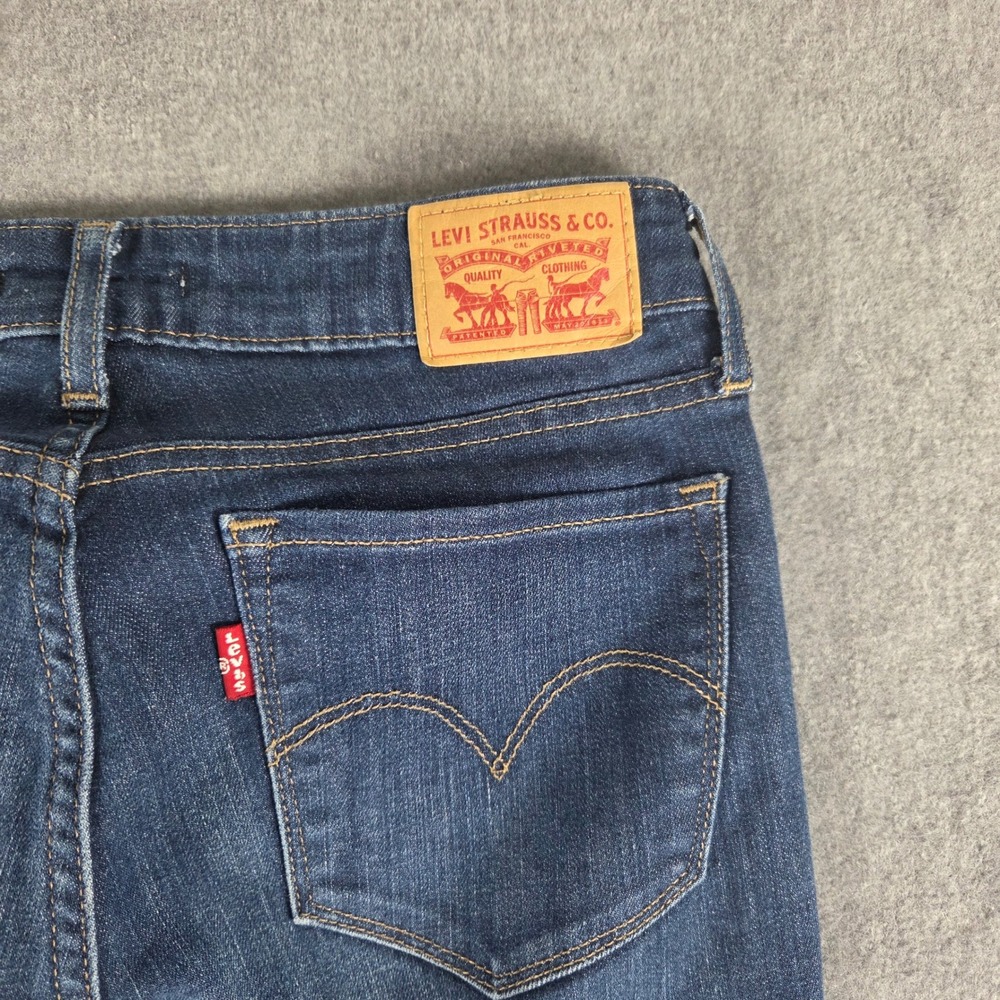 Levi's 712 Slim Jeans Womens 28 Dark Wash Excellent Slim Leg Denim 18884-0011 - Picture 5 of 14